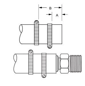 Type hydraulic suction fittings for return hose lines