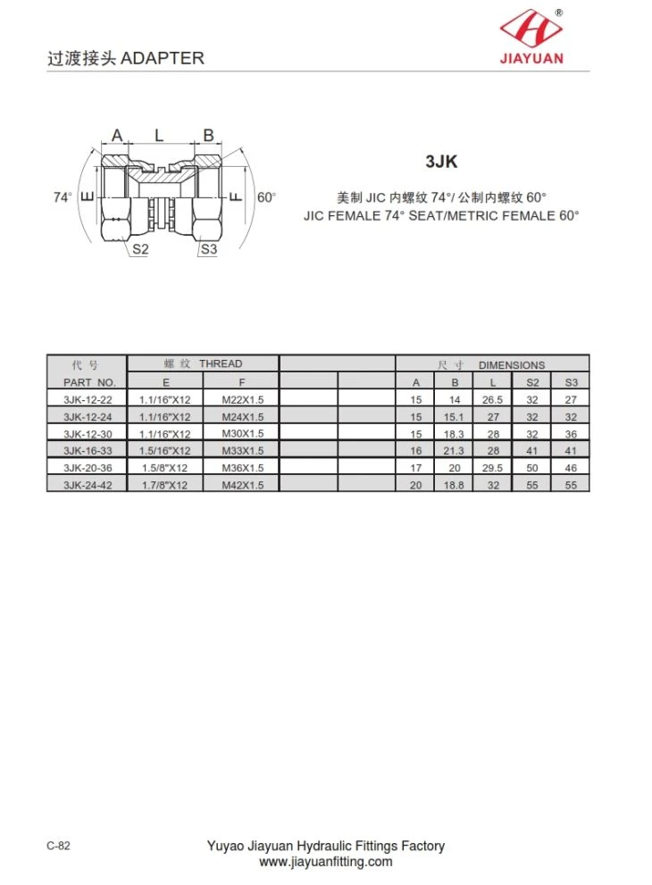 JIC Swivel To Komatsu Swivel