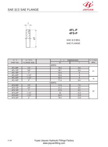 SAE slepi prirubnički utikač