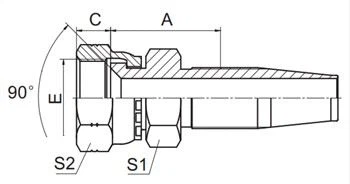 SAE Žensko crijevo Fitting